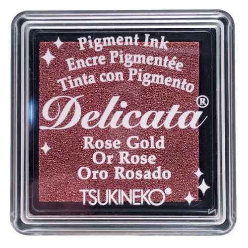 Delicata Small Pigment Ink Pad - Rose Gold